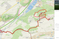 Trasa z Mapy.cz | Výlet s nordic walking s Nezrezneme.cz - Český kras plný krás I., sobota 8. 5. 2021