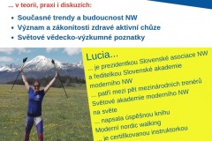 Program Víkendového workshopu „ÚVOD DO MODERNÍHO NORDIC WALKINGU“ s Lucií Okoličányovou, strana 1