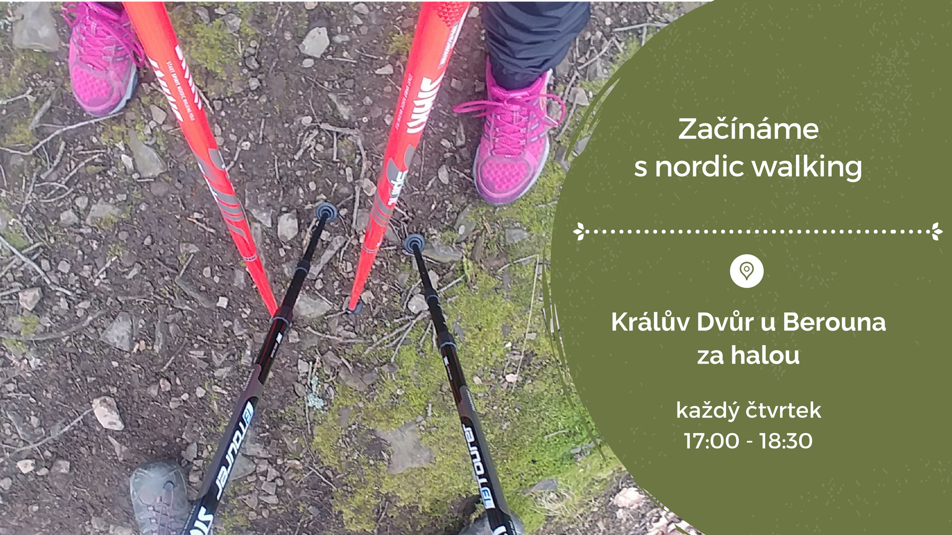 Začínáme s nordic walking | Králův Dvůr u Berouna | čtvrtek 17:00 - 18:30