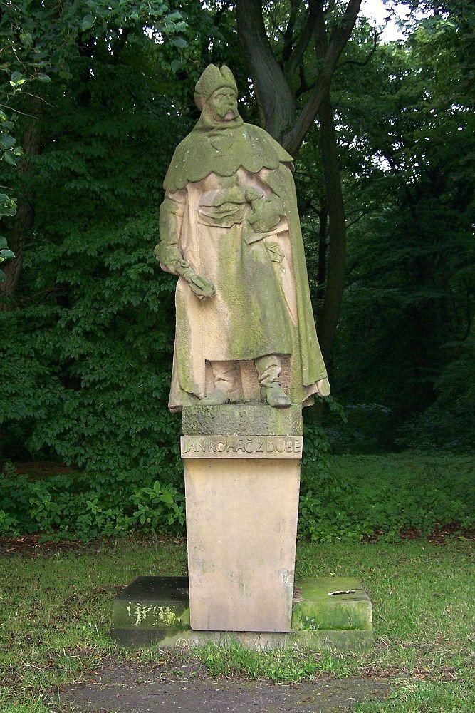 Jan Roháč z Dubé - památník v Oboře Hvězda v Praze