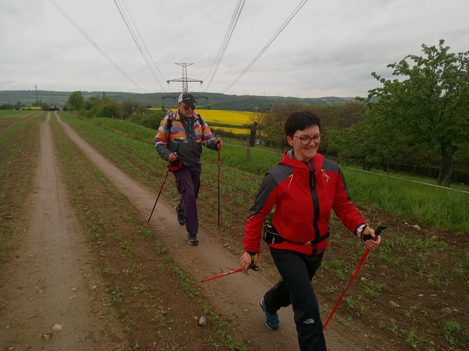 Nevidomý nordic walking