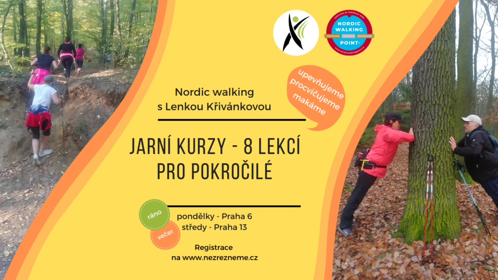 Už jste se seznámili s nordic walking a chcete dále vylepšovat techniku a pořádně si dát do těla? Jarní kurzy nordic walking se zkušenou instruktorkou Lenkou Křivánkovou startují od března 2020!