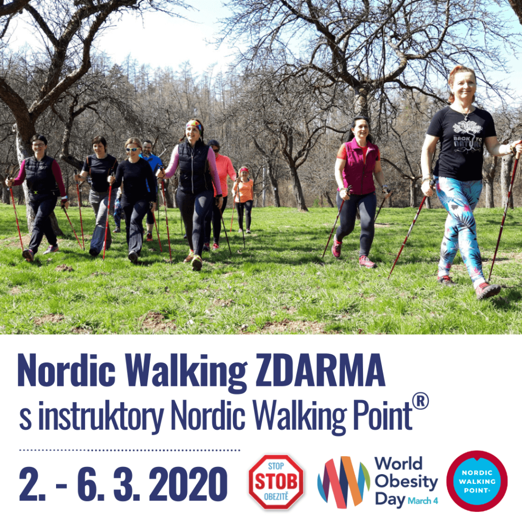 Od 2. do 6. března 2020 připravili instruktoři Nordic Walking Point ve spolupráci se STOB ukázkové lekce nordic walking zdarma u příležitosti Světového dne obezity (World Obesity Day, WOD).