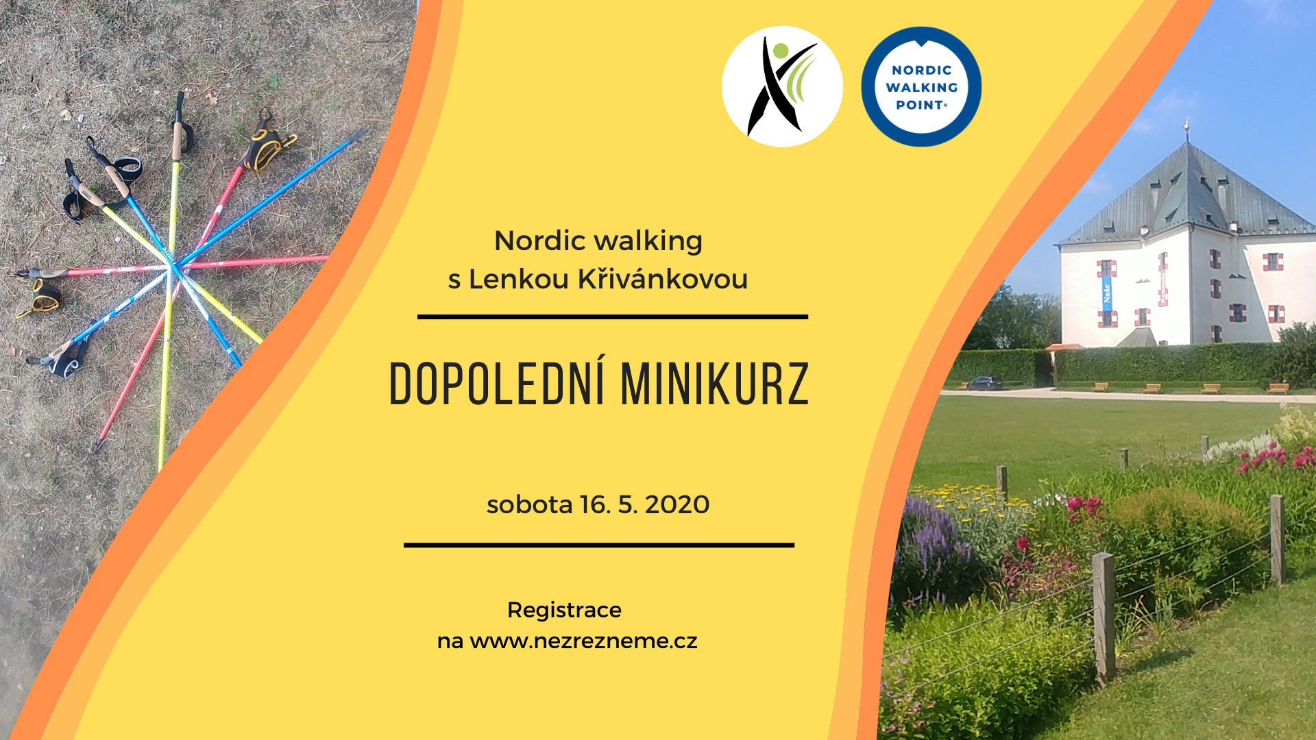 Dopolední minikurz nordic walking s přidanou hodnotou. Nečeká vás “jen” nordic walking, ale i cvičení s holemi na protažení, uvolnění, zpevnění. Pojďte si užít radost ze zdravého pohybu s Lenkou Křivánkovou, zkušenou, vlídnou a důslednou instruktorkou!