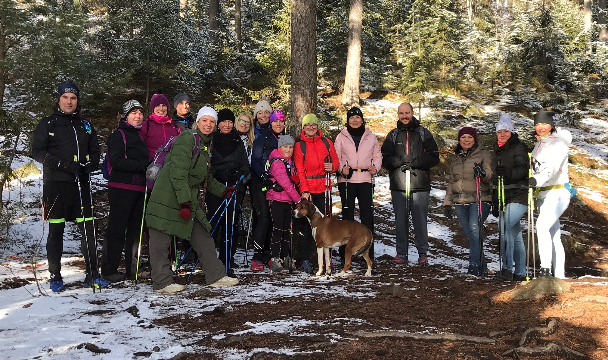 Tříkrálový nordic walking výlet z Podlesí u Příbrami do Orlova a na Třemošnou. Lenka Křivánková, Nezrezneme.cz