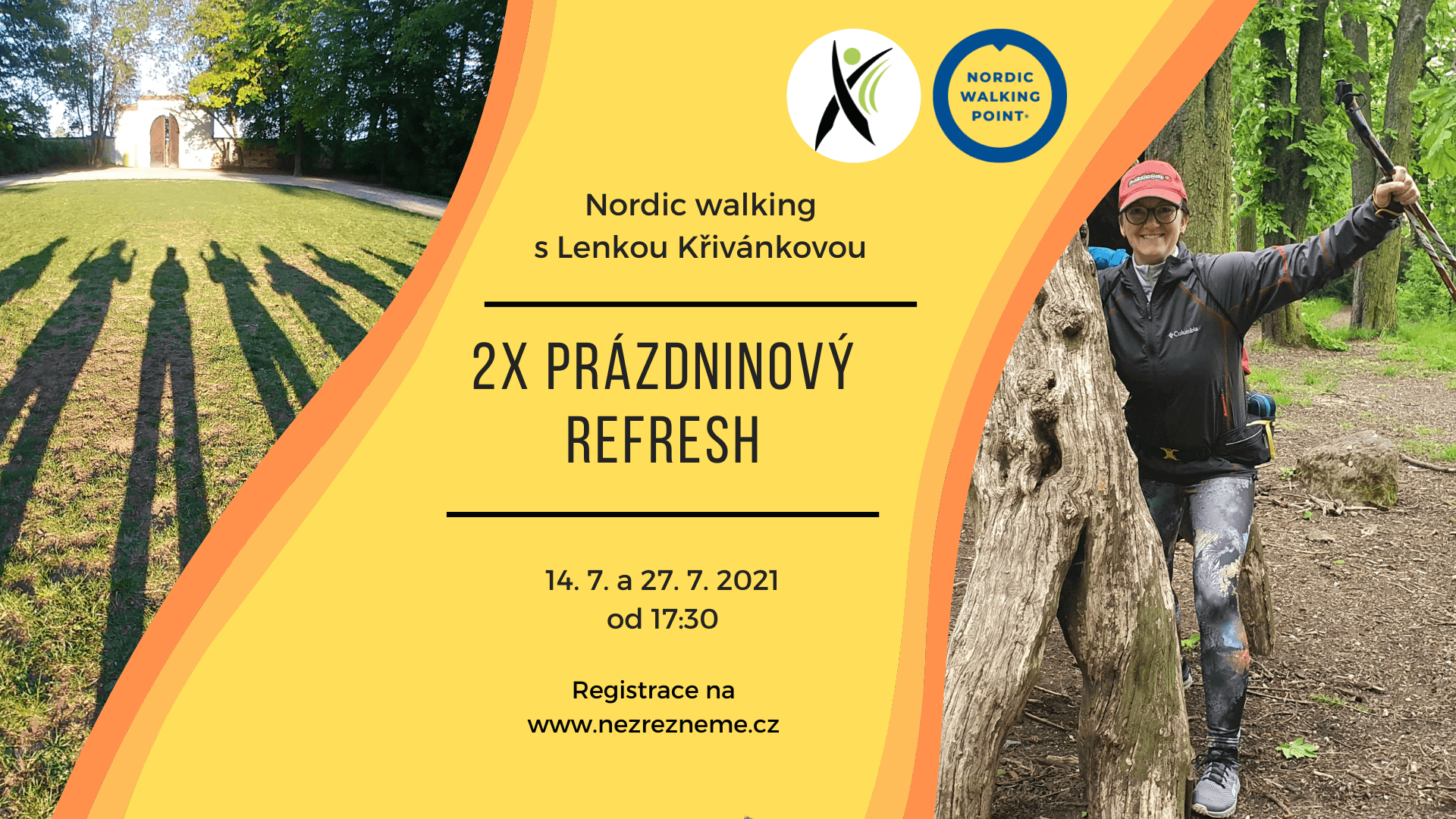 Chybí vám o prázdninách nordiková parta? Přijďte na jednu nebo obě naše srpnové refresh lekce nordic walking v Oboře Hvězda a rozhýbejte se pod vedením zkušené instruktorky! Lenka Křivánková, Nezrezneme.cz
