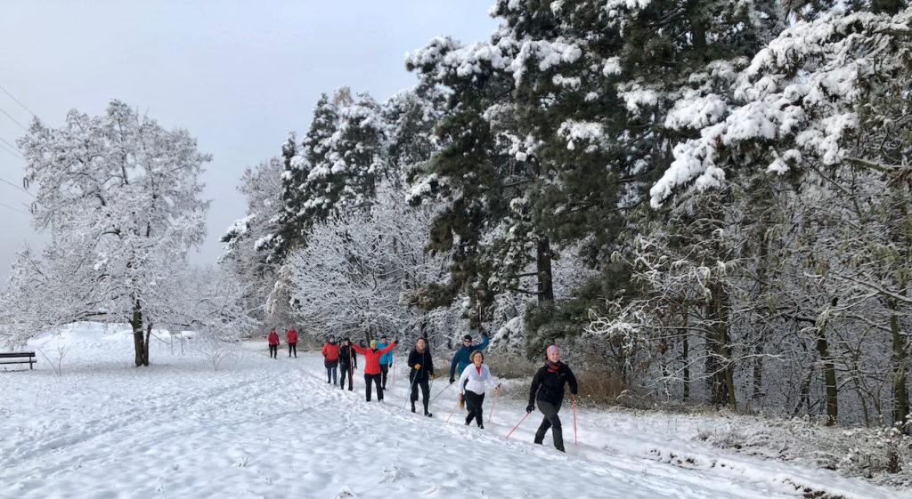 Společně na výšlapu - fotoz pravidelného srazu instruktorů sítě Nordic Walking Point v Brně, SISU 2021