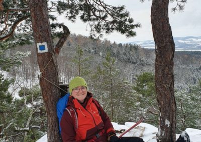 Adventní výšlap s Nordic walking na Hvíždinec a Lhotku. Lenka Křivánková, Nezrezneme.cz