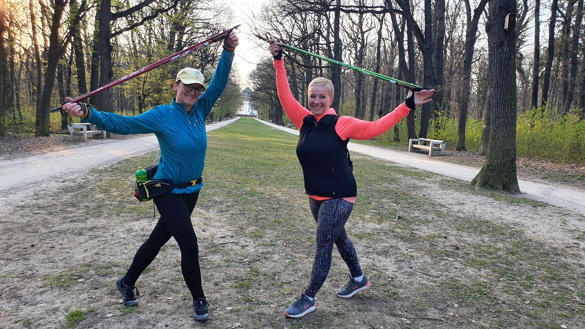 Individuální lekce nordic walking, Lenka Křivánková, Obora Hvězda, Praha 6