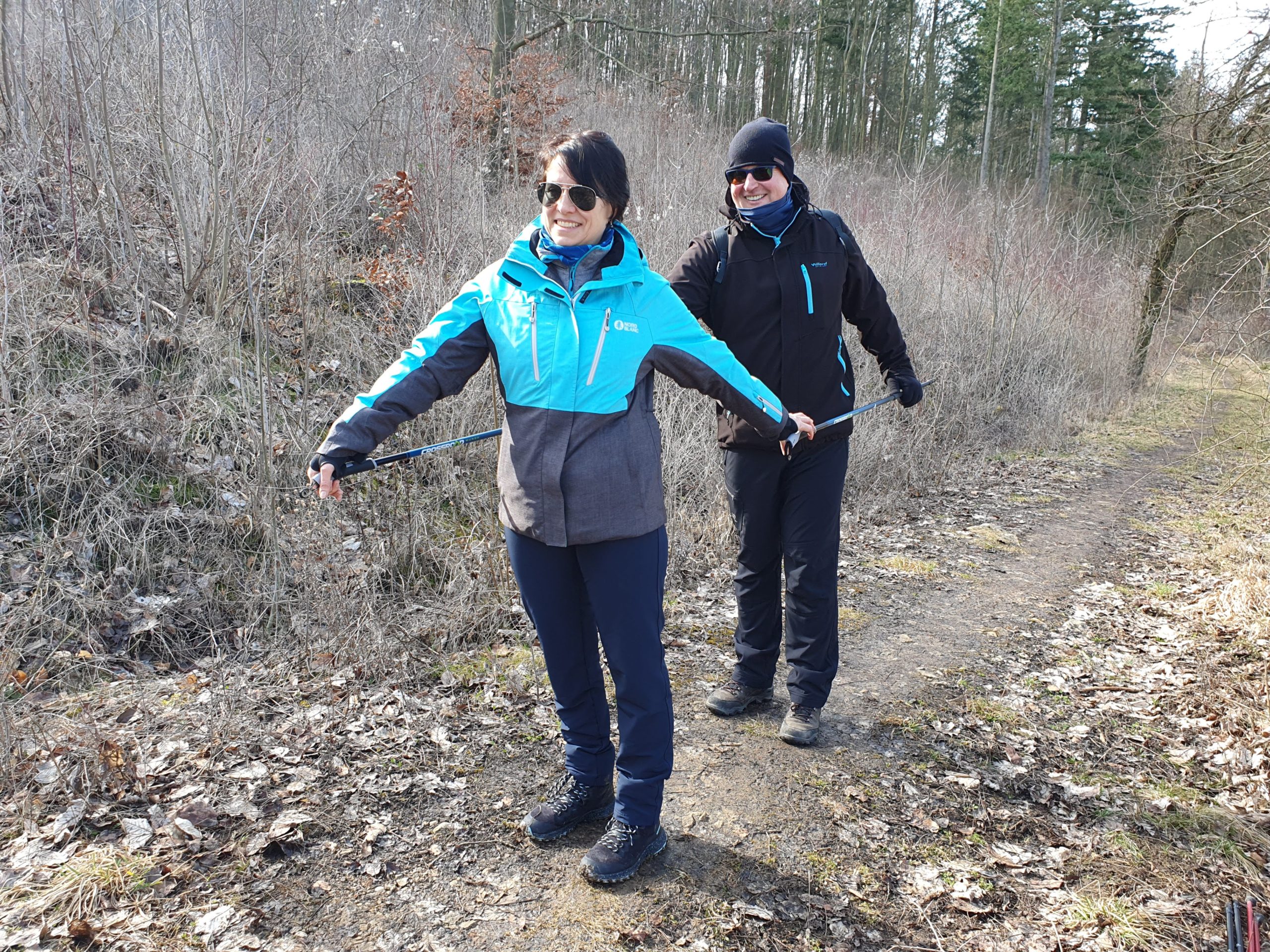 Základní lekce Nordic Walking pro dva, Beroun-Zavadilka. Lenka Křivánková, Nezrezneme.cz