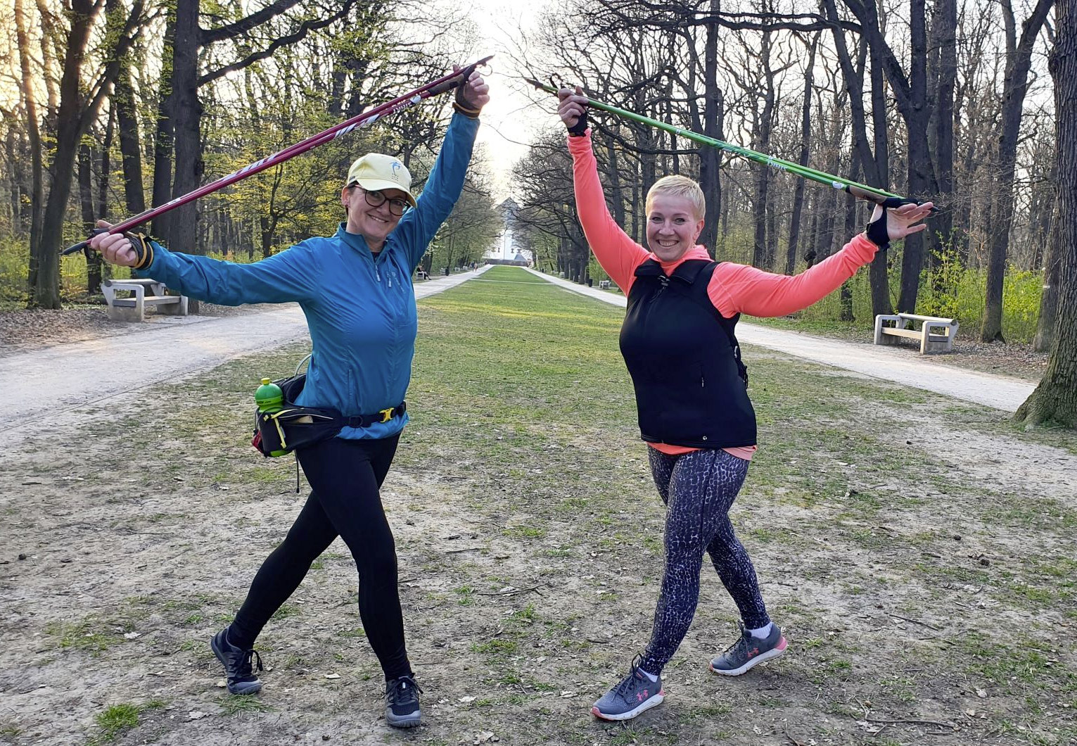 Individuální lekce nordic walking, Lenka Křivánková, Obora Hvězda, Praha 6